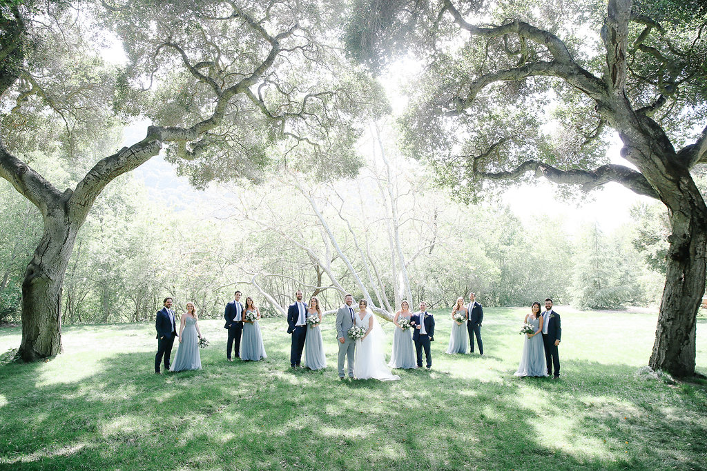 Wedding party at gardener Ranch