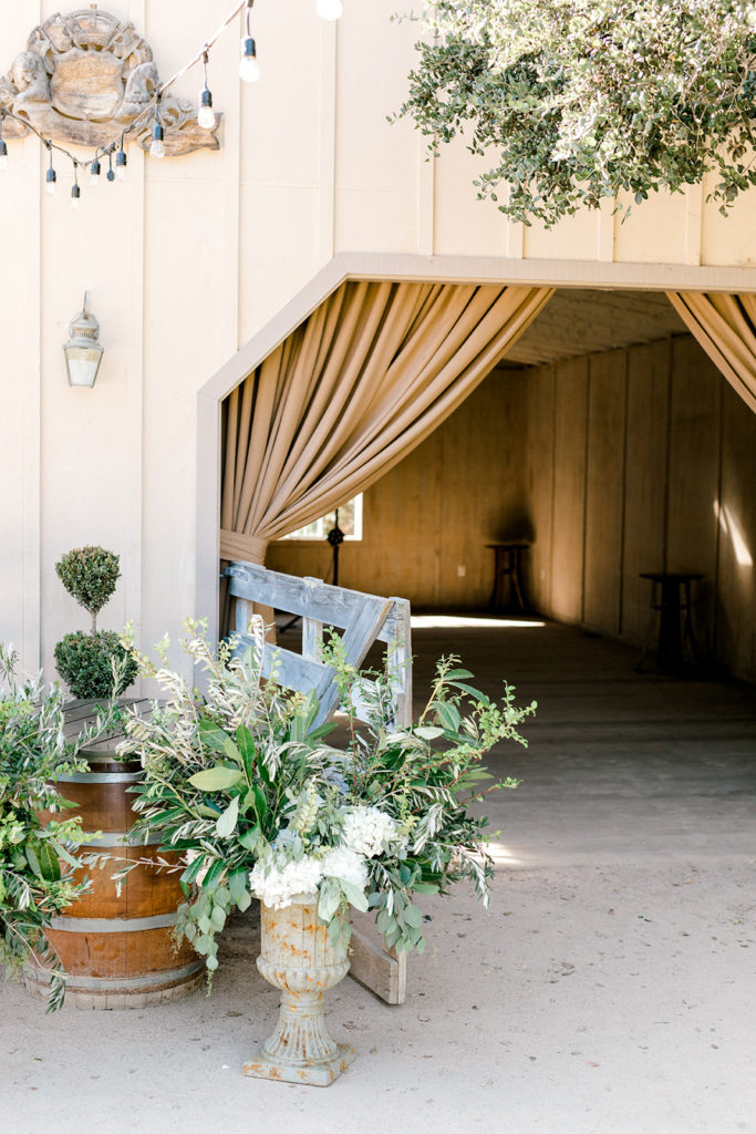 Wedding management set up of florals