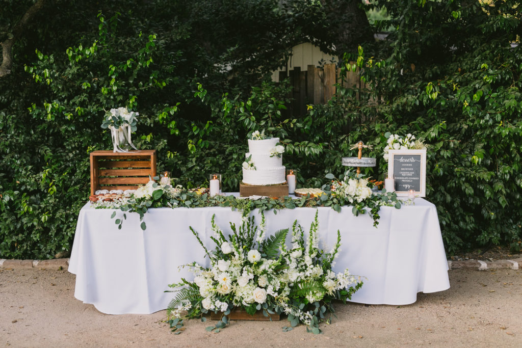 Wedding cake and desserts