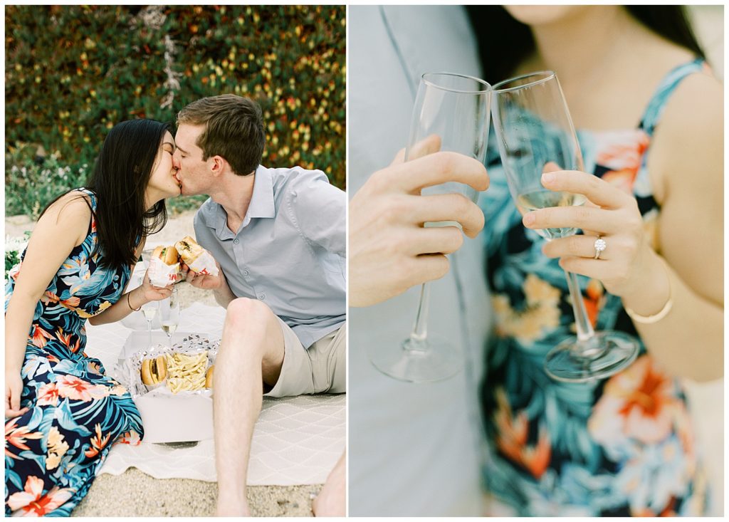 Romantic Carmel Beach wedding Proposal 