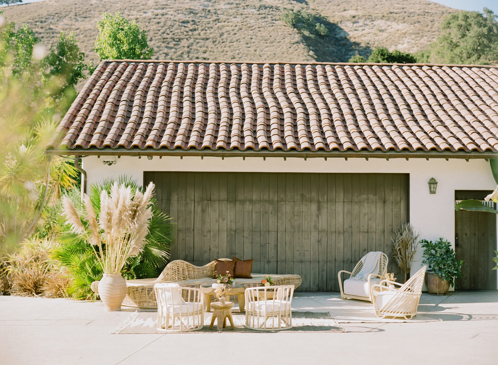 Luxury Boho lounge with hacienda setting