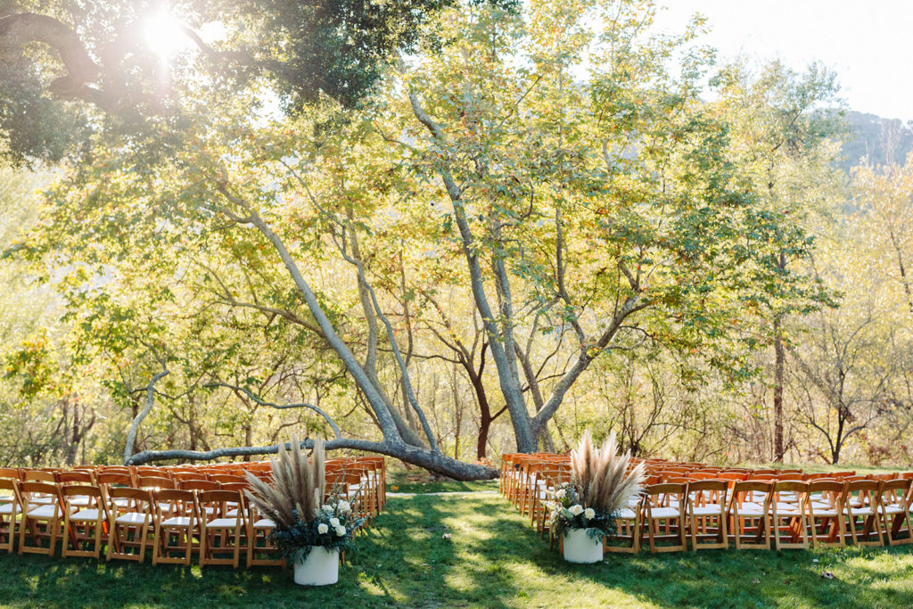 Ceremony site at Gardener Ranch